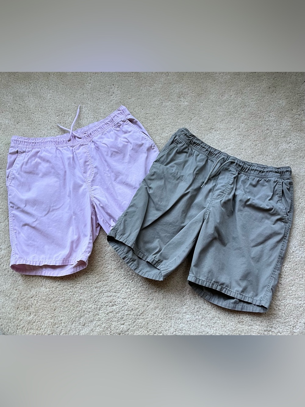 Lot of 2 H&M DIVIDED Women’s Elastic Waist Shorts w/ Drawstring - M - VGUC